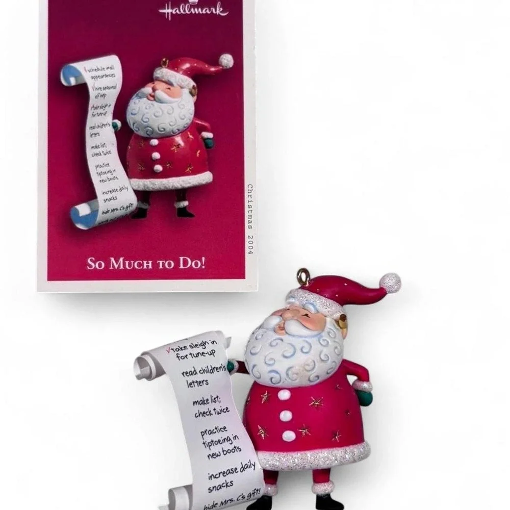 Vintage 2004 Hallmark Keepsake Santa Ornament 